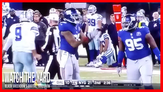 NFL Nupe: NY Giant's Demontre Moore Hits The Shimmy After Sacking Tony ...