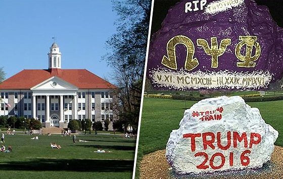 Trump Supporters Paint Over Memorial Dedicated To 22-Year-Old Omega Psi Phi Law Student Who Lost His Life