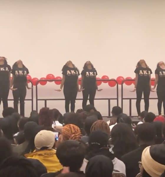 The Fall 2018 AKAs at Morgan State University Incorporated AIDS Awareness Into Their Step Routine