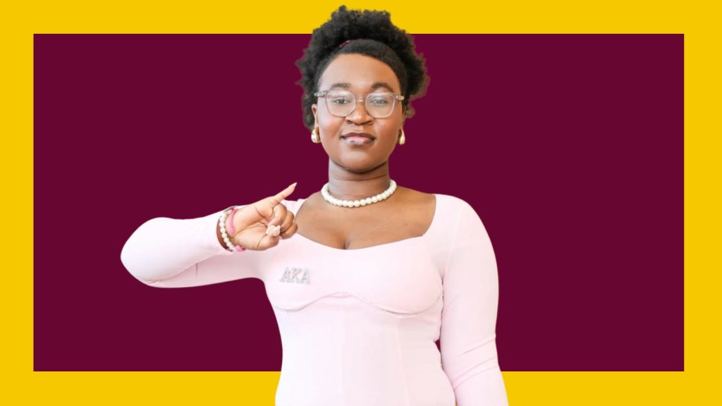 Central Michigan University’s Student Government President Akua Acheampong