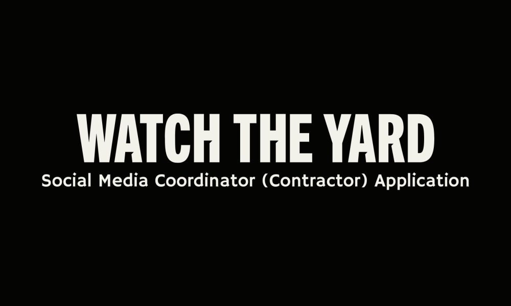Social Media Coordinator (Contractor) Application