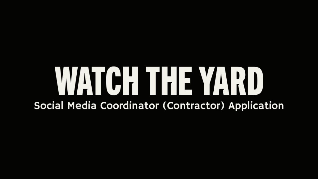 Social Media Coordinator (Contractor) Application