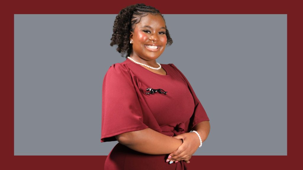 Virginia Union University’s Student Government President Ivi Armstrong Edlow