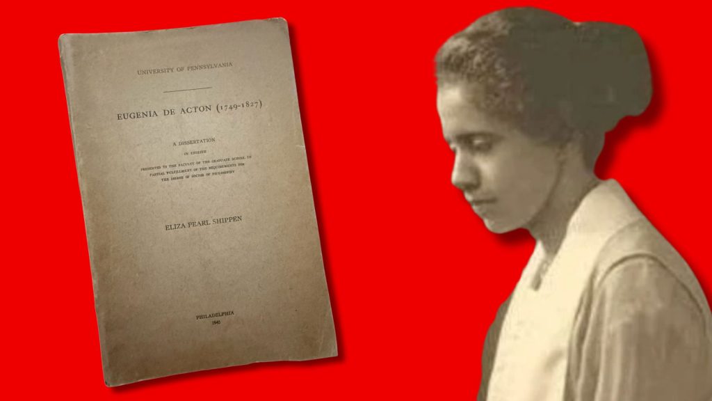 Delta Sigma Theta Founder Dr. Eliza Pearl Shippen’s Dissertation